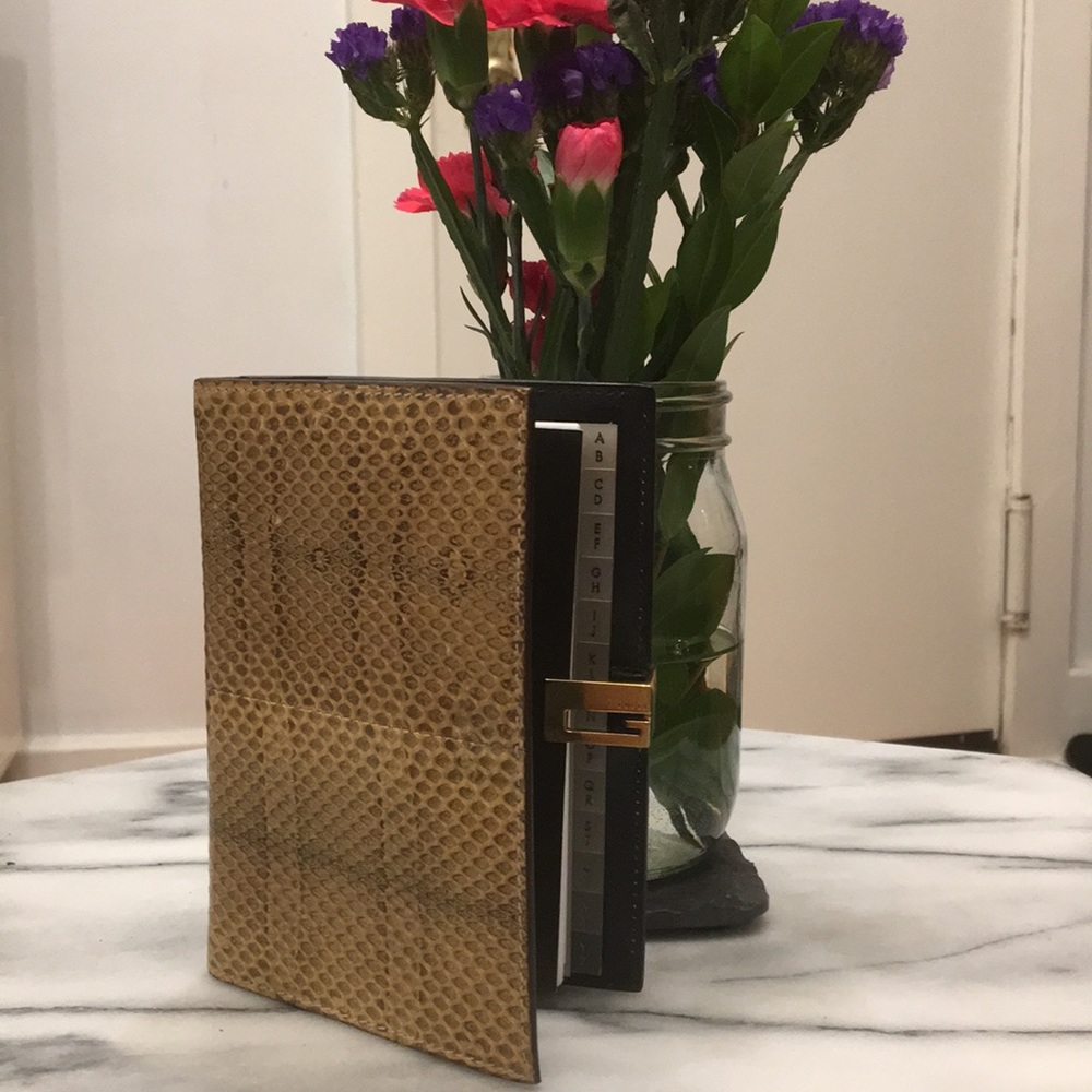 Gucci Snakeskin Notebook